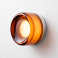 Nordic dimpled glass wall light by lunavera — round Ø 13 cm shade with warm white LED