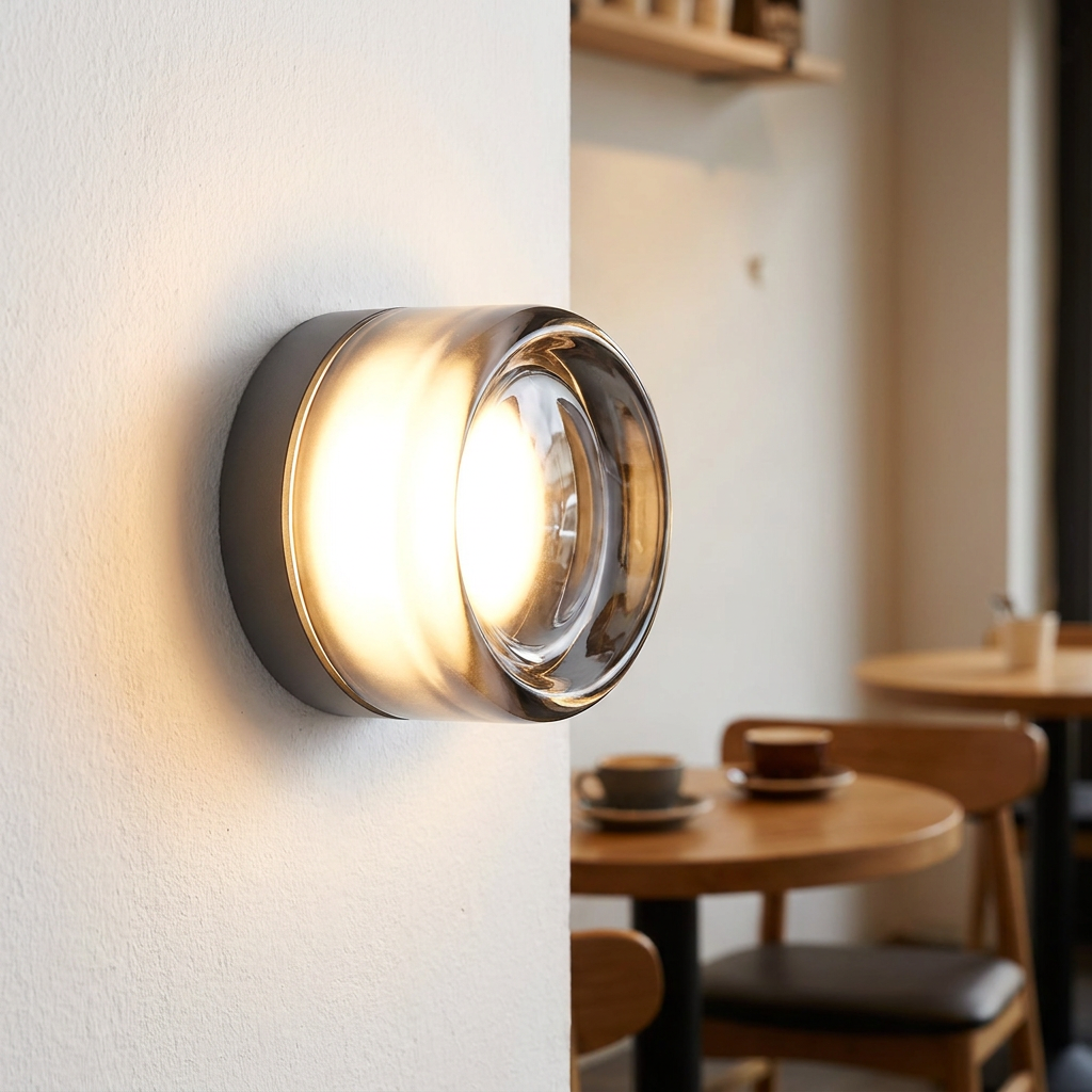Nordic Dimpled Glass Wall Light