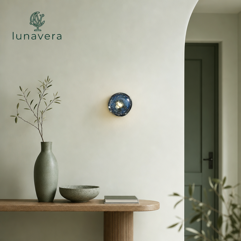 Galaxy Glass Wall Light (14/ 18cm)
