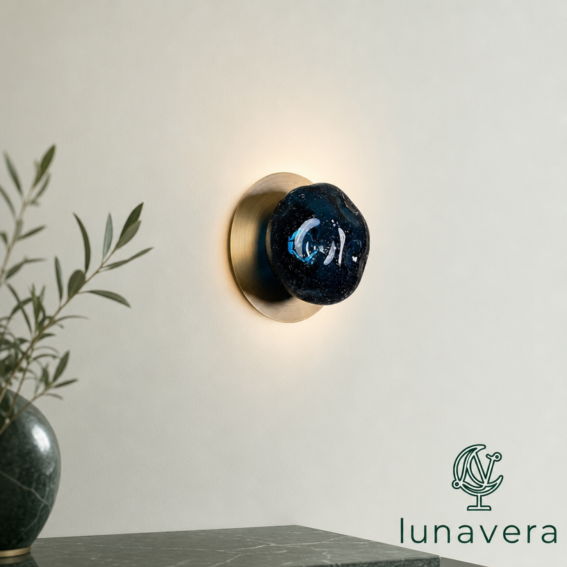 Galaxy Glass Wall Light (14/ 18cm)