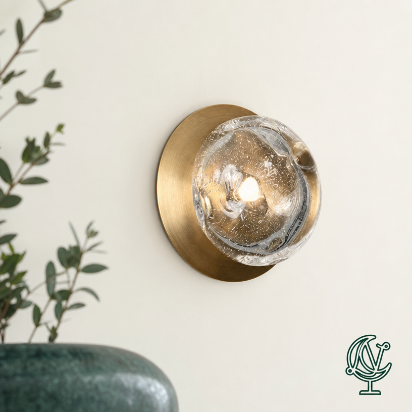 Galaxy Glass Wall Light (14/ 18cm)