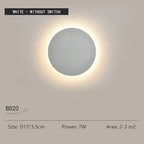 lunavera round wall light — touch and sensor versions