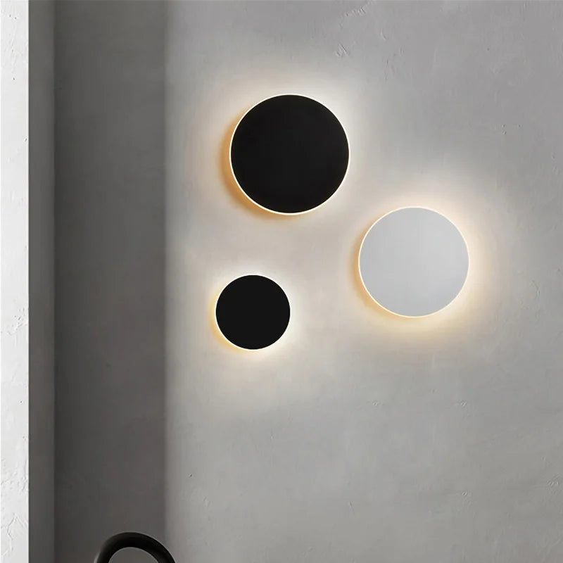 lunavera round sensor wall light for hallway and staircase