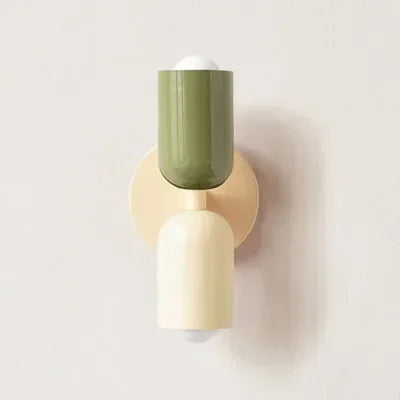 Macaron colour-block wall light by lunavera