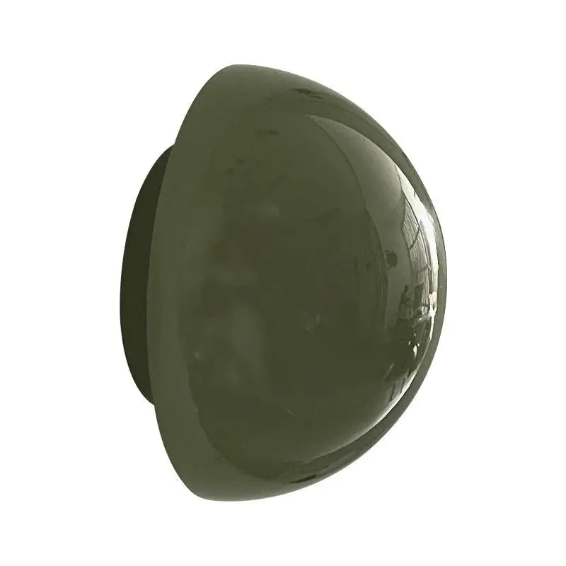 Modern round metal wall light by lunavera