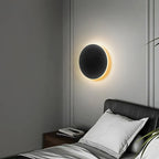 Motion sensor wall lamp by lunavera — black and white options